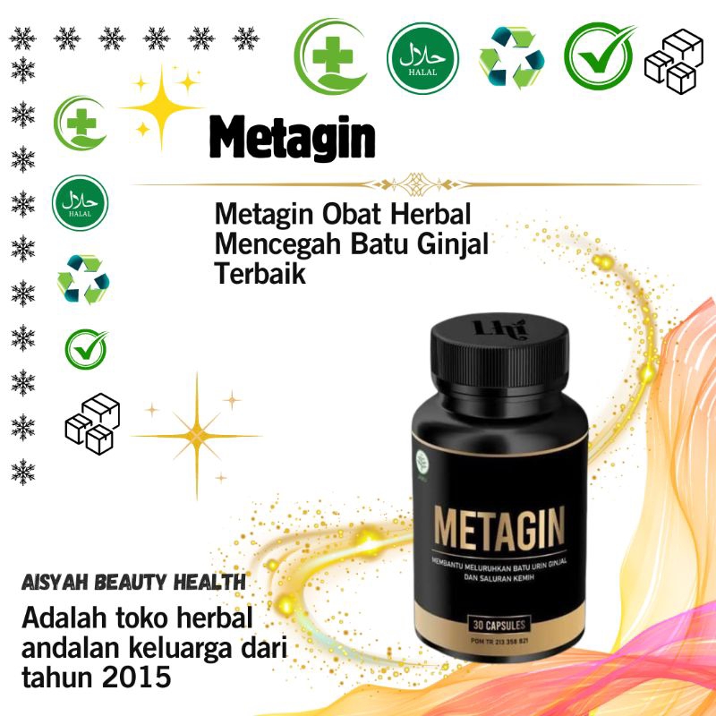 Metagin Original Obat Herbal Batu Ginjal Penghancur Batu Ginjal
