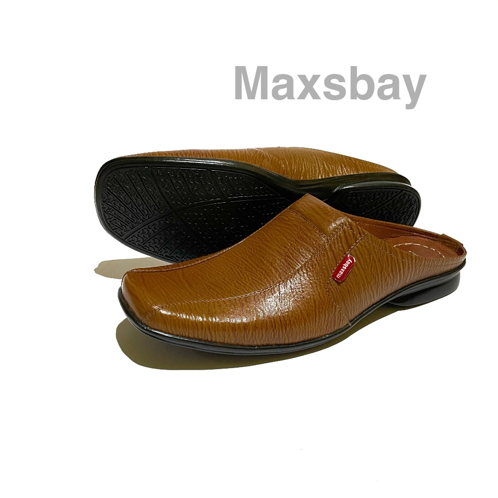 Sepatu Selop Pria Kulit Sandal Selop Pria Bahan Asli Kulit Sepatu Bustong