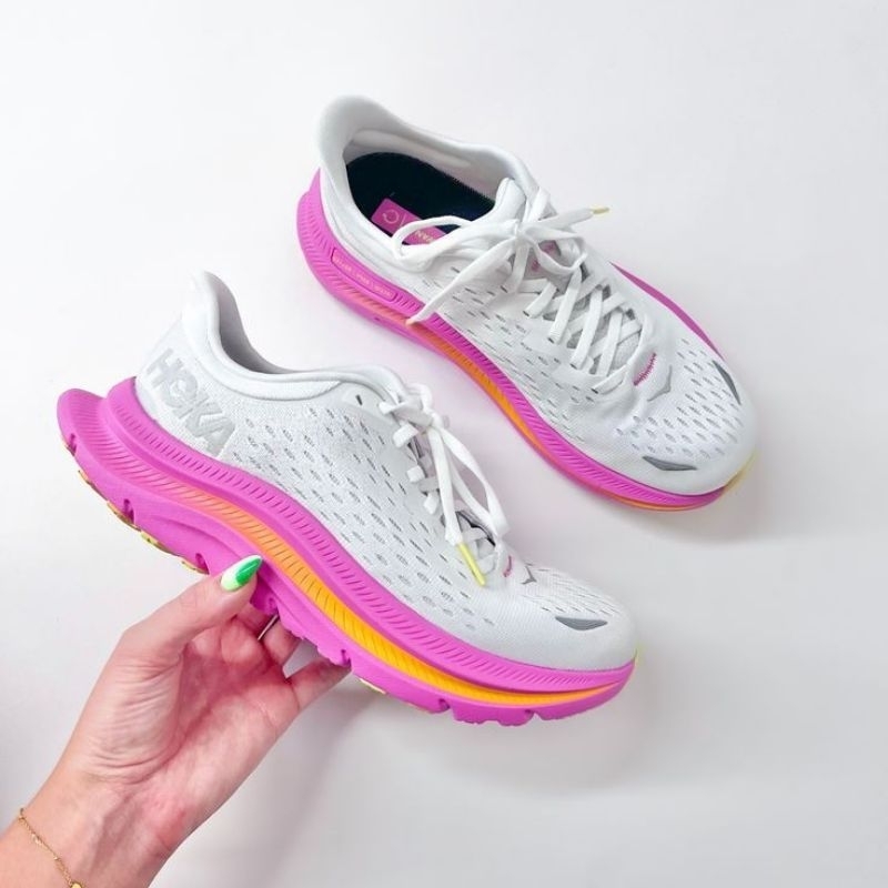 Hoka one one kawana white pink