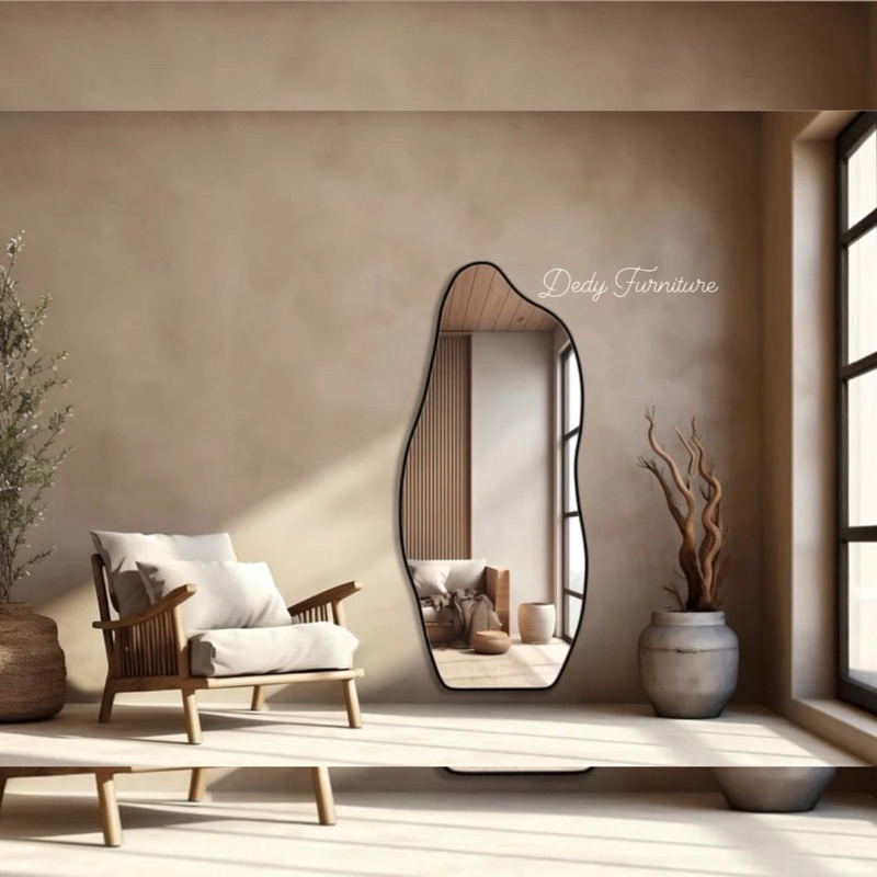 standing mirror wall mirror arch mirror cermin dinding cermin abstrak cermin aesthetic cermin minima