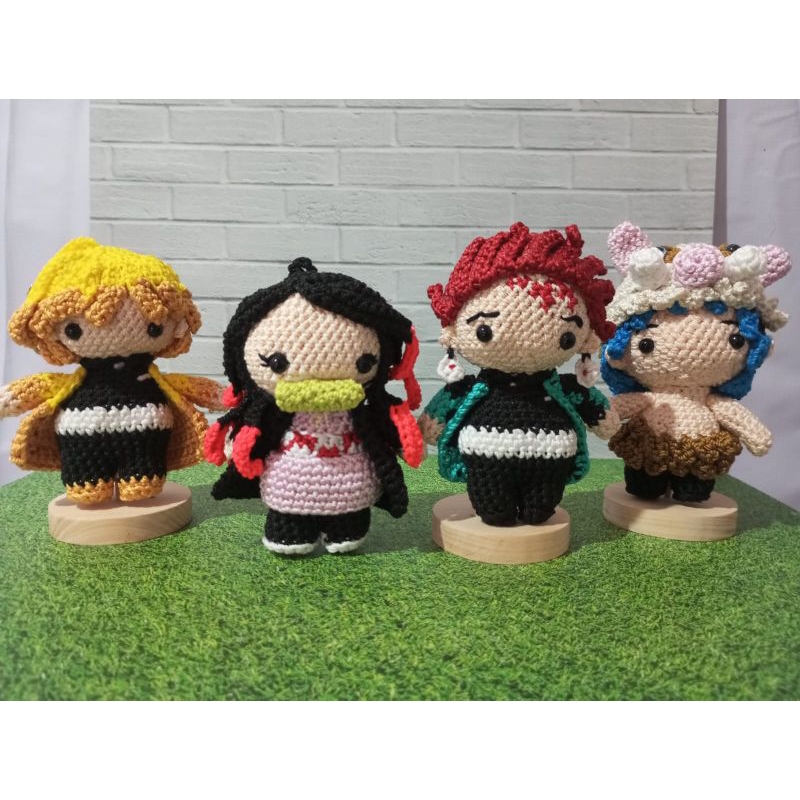 Amigurumi Demon Slayer | Boneka Demon Slayer | Gantungan Kunci Demon Slayer