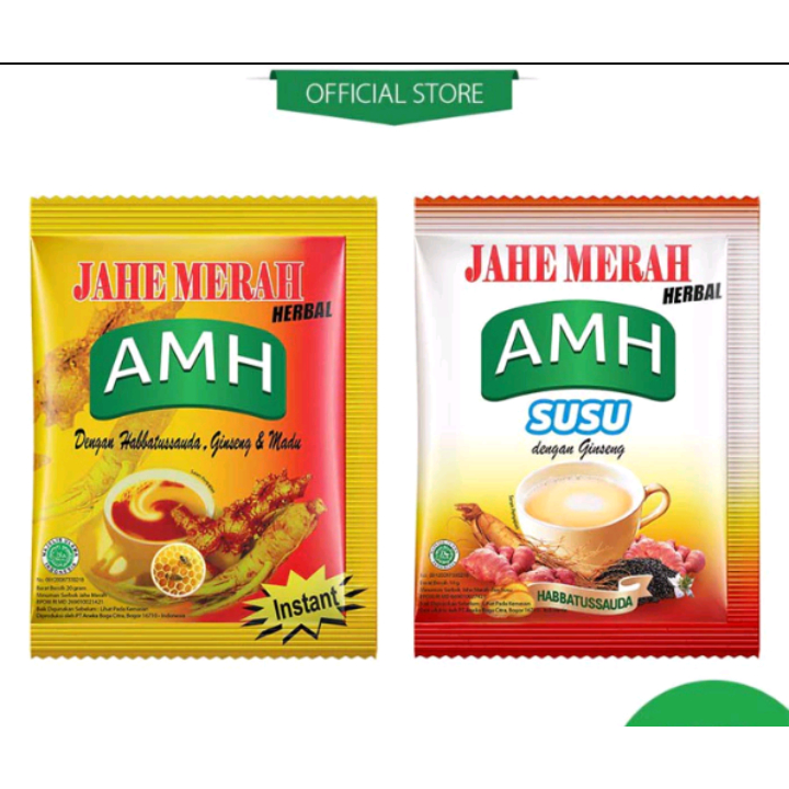 

jahe merah herbal AMH renceng isi 10pcs x 23gr habbatusada