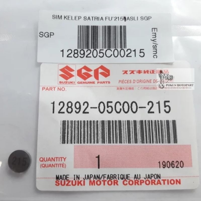 SHIM SIM-SIM AN KLEP SATRIA FU150 OVERSIZE 215 ORIGINAL SGP