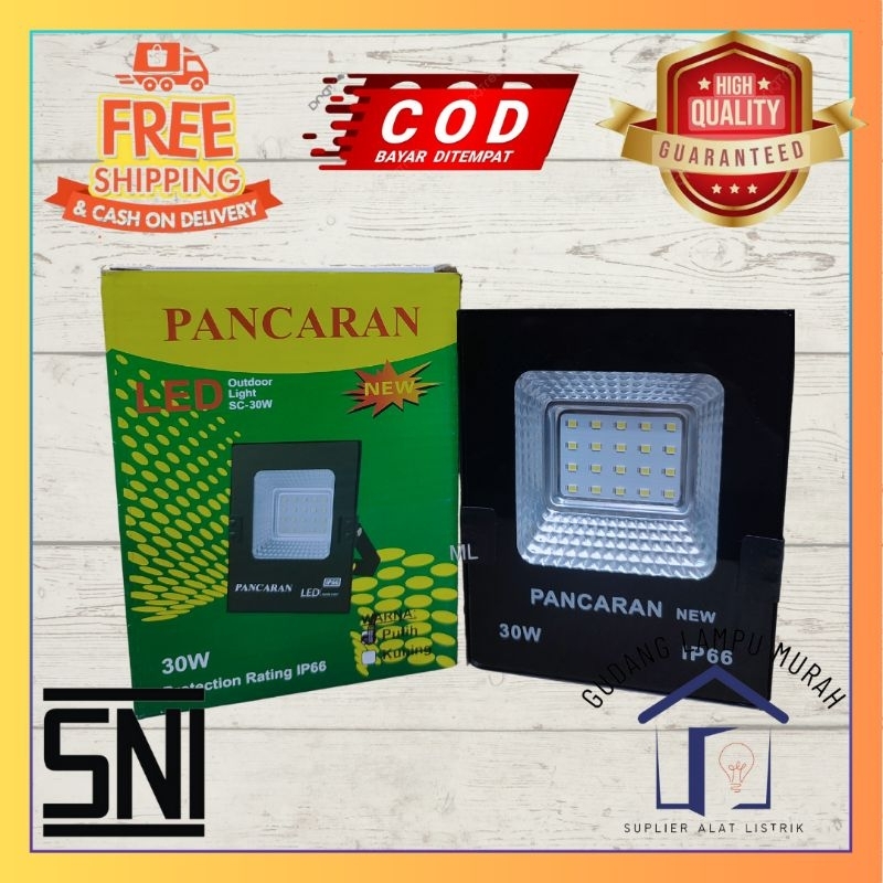 Lampu Led Sorot Tembak 30Watt Pancaran Lampu Led Outdoor 30Watt Flood Light 30 watt Pancaran