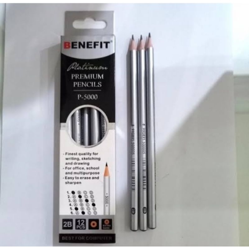 

pensil 2b benefit 1pak isi 12pcs