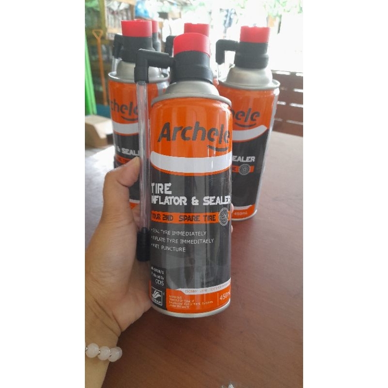 Cairan anti bocor ban tubeless ARCHELE 450 ml motor dan mobil original