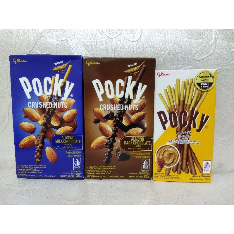 

POCKY CRUSHED NUTS BARU 25 GRAM / POCKY CRUSHED NUTS DARK ALMOND / POCKY CRUSHED NUT MILK ALMOND / POCKY ALMOND / POCKY