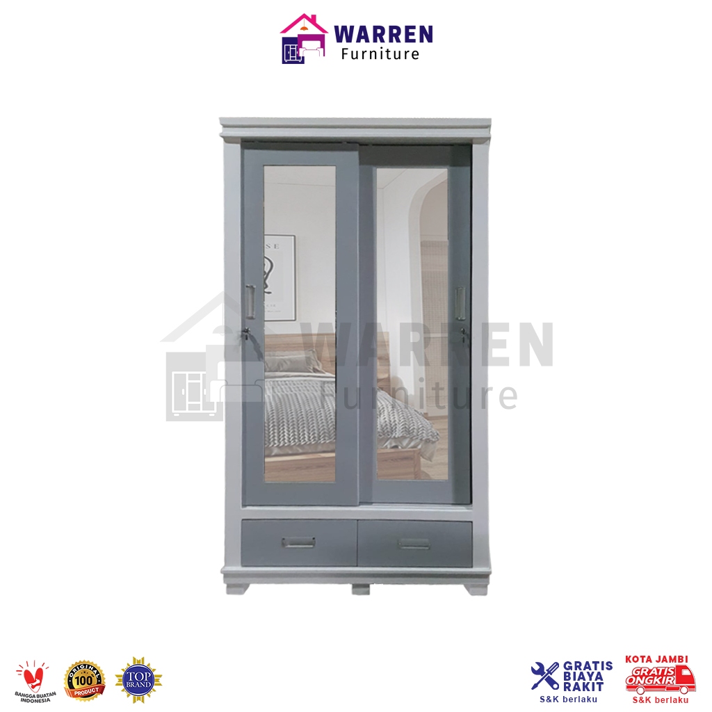 Lemari Pakaian Gamis 2 Pintu - Lemari Gamis - Bufet Baju - Lemari Baju Gantung