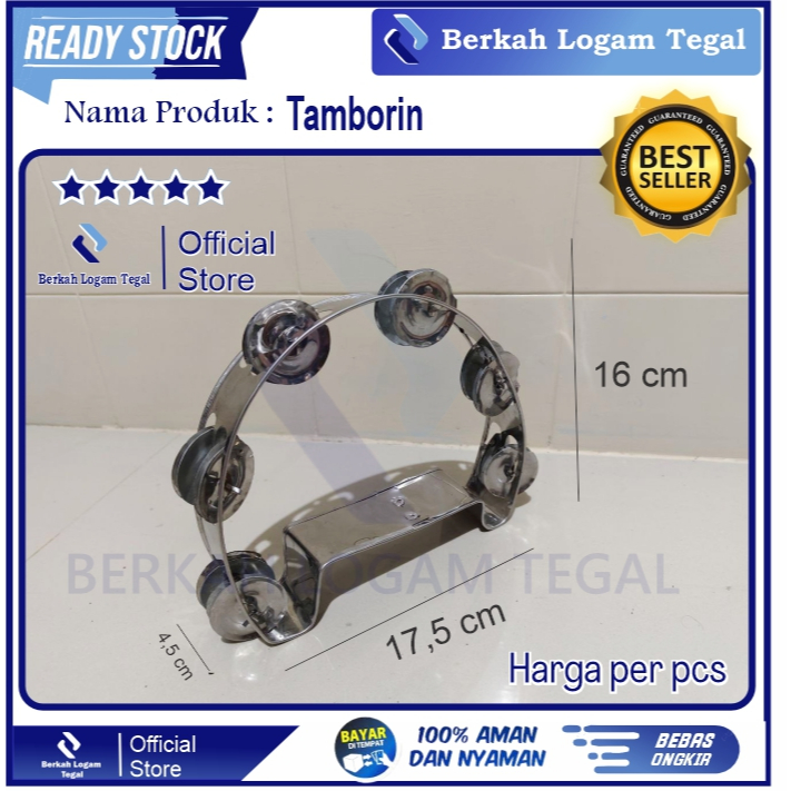 tamborin /tamborine tambourine kecrek hadroh murah kecrekan musik marawis