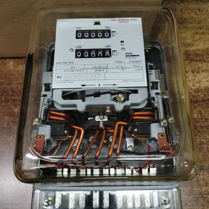 KWH Meter Fuji Dharma 3 phase double Tarif 20(60)A