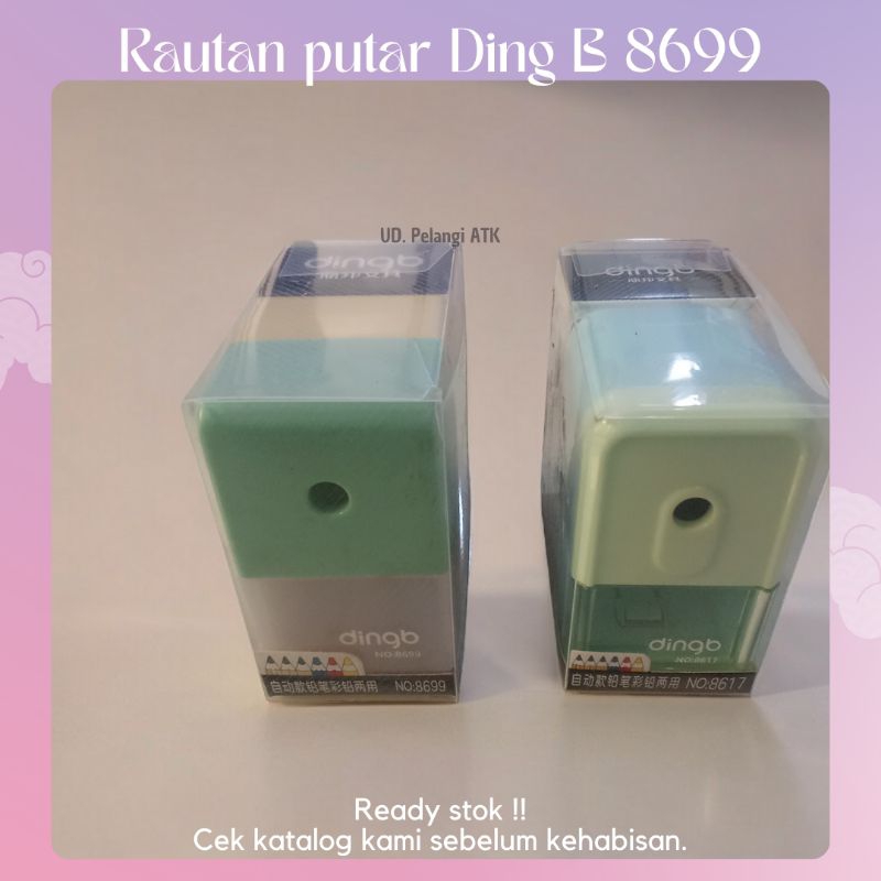 

♥️ pelangiatk ♥️ Rautan | Serutan Pensil Putar Motif Polos | Sharpener | Rautan Meja