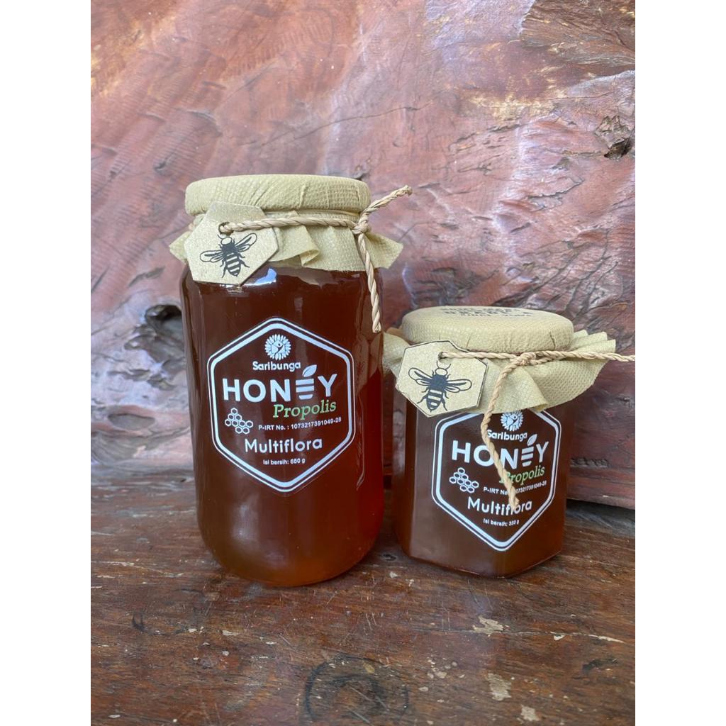 

Honey Propolis Multiflora Saribunga - Madu Murni Asli 100% Original Tanpa Campuran - Madu Asli