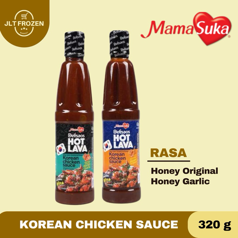 

Mamasuka Delisaos Hot Lava Korean Chicken Sauce Honey / Honey Garlic 320g