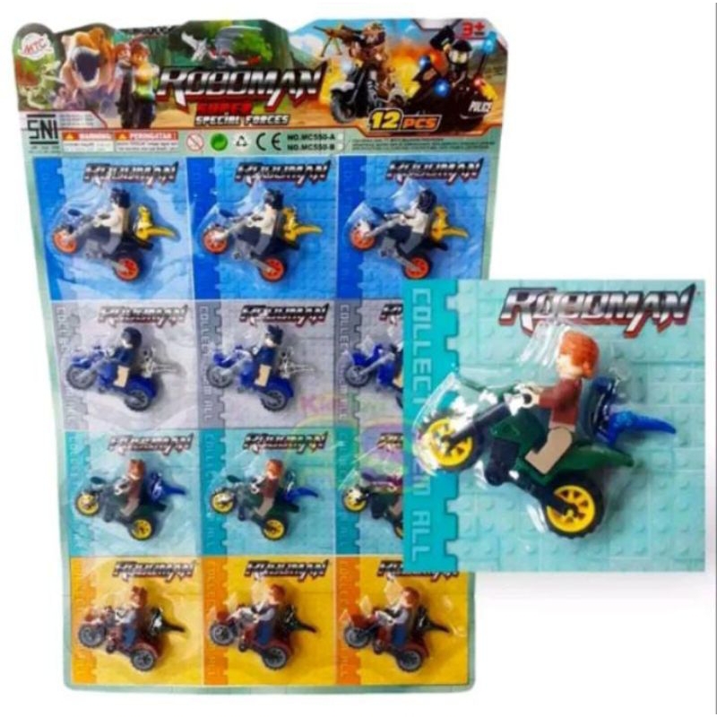 motor cross lego mini 1 pcs motif dan warna  kirim random