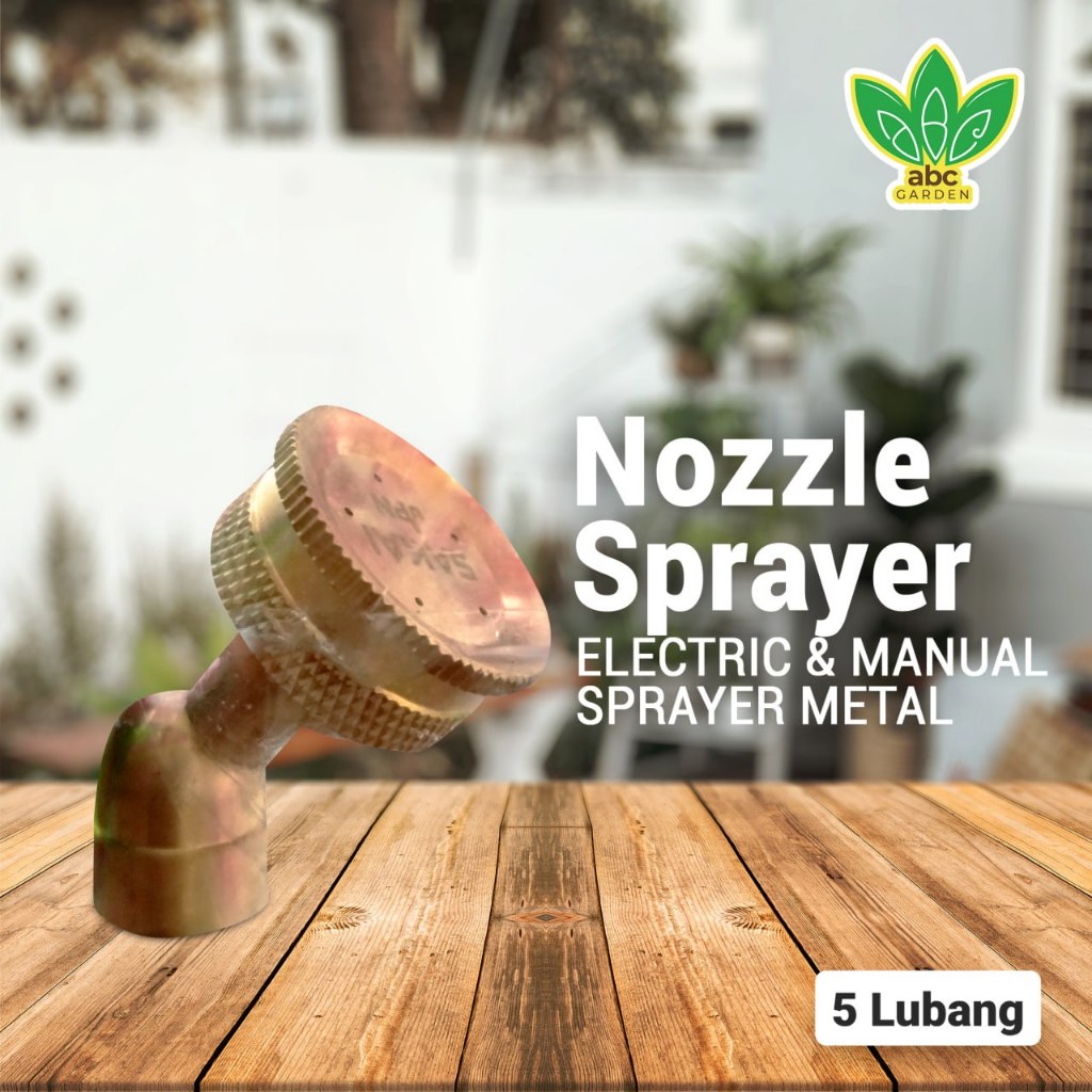 Spuyer Kuningan Lubang 5 Nozzle Sprayer Elektrik
