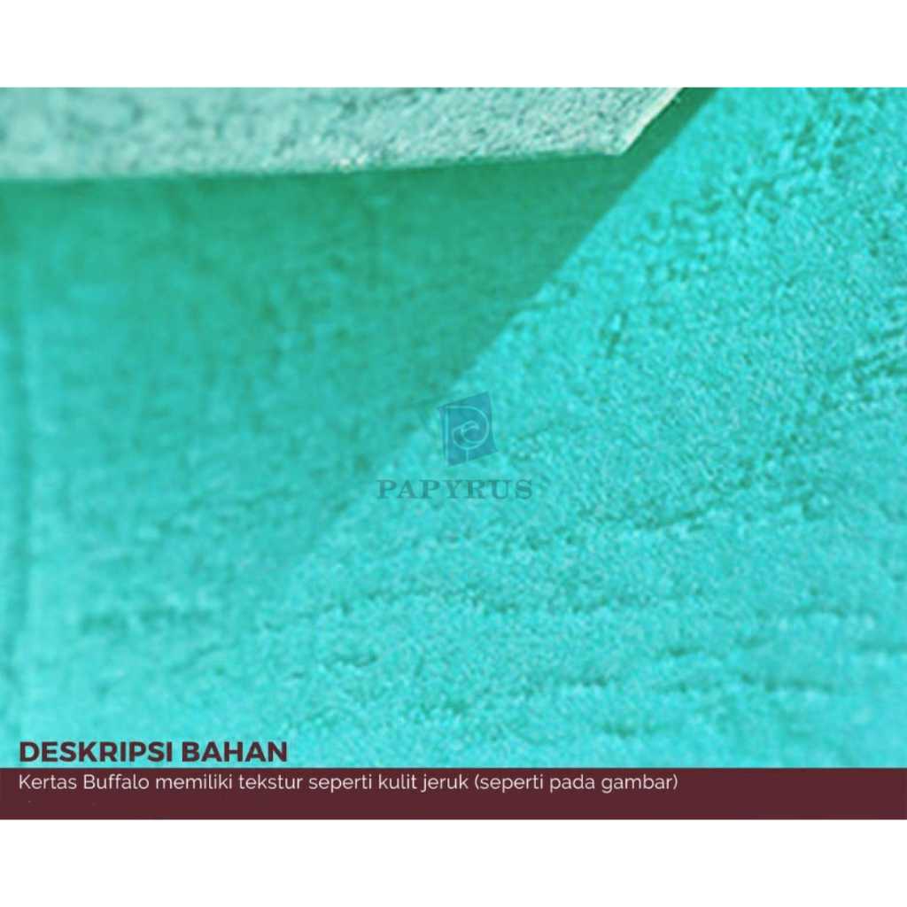 

KERTAS FANCY / KERTAS BUFFALO / FANCY BUFFALO PEACOCK BLUE 109 CM X 79 CM 220 GSM