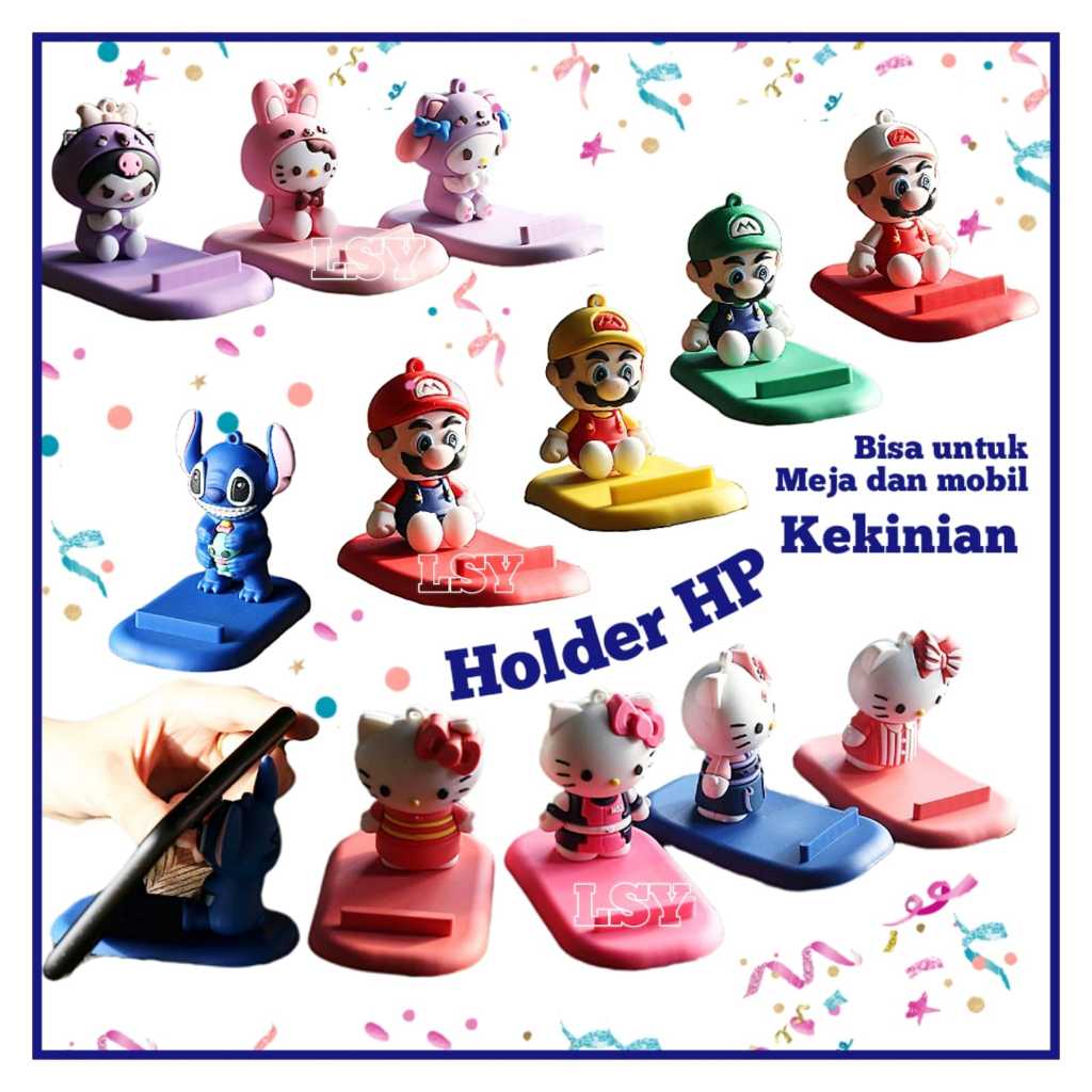 holder sandaran tablet boneka / tatakan hp termurah