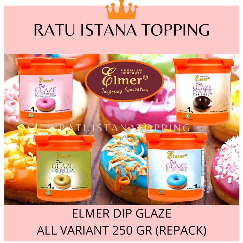 

em Terkini ELMER DIP GLAZE 25GRTOPPING DONATTOPING PISANG COKLAT NUGGETSAUS COKLAT WARNA WARNI I38