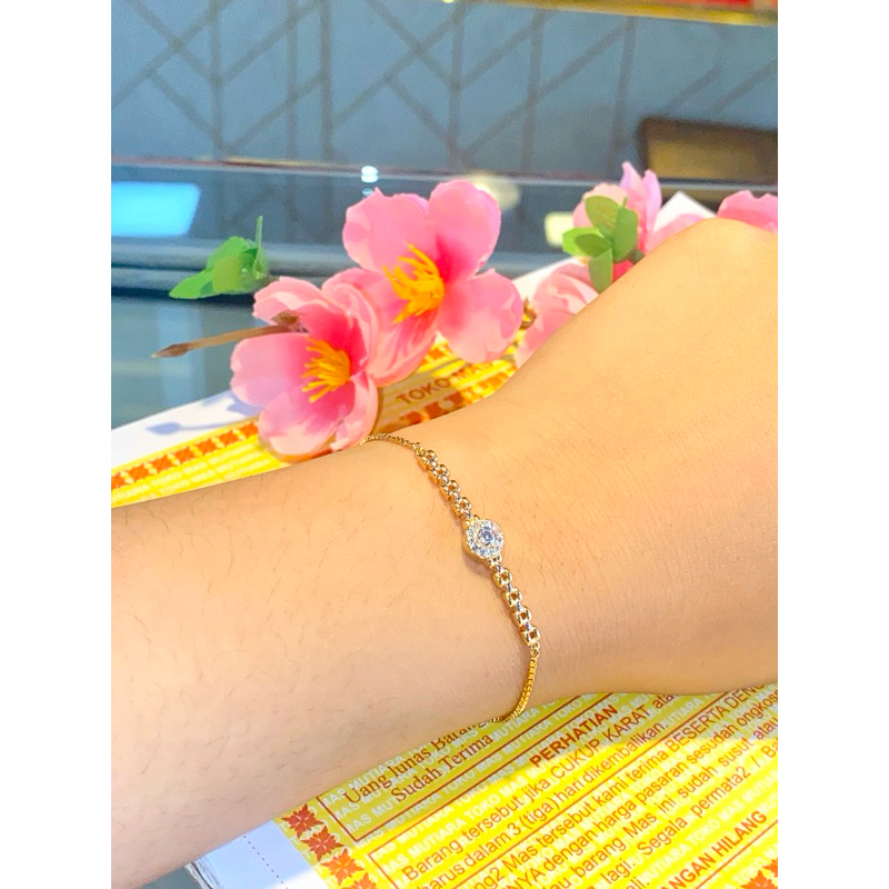 Gelang Emas Wanita Asli 16K(karat)/Cap700