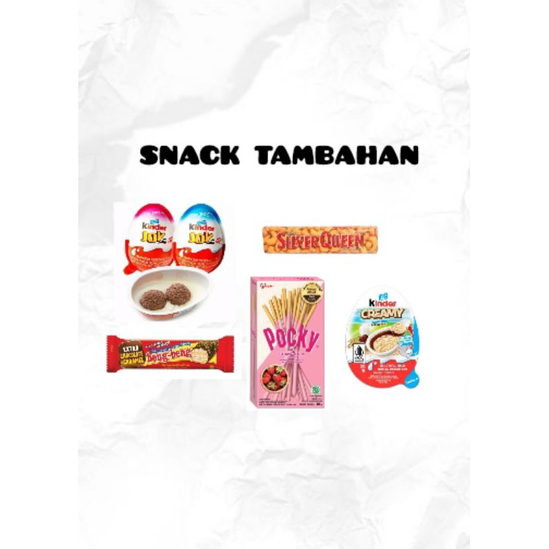 

snack untuk tambahan buket