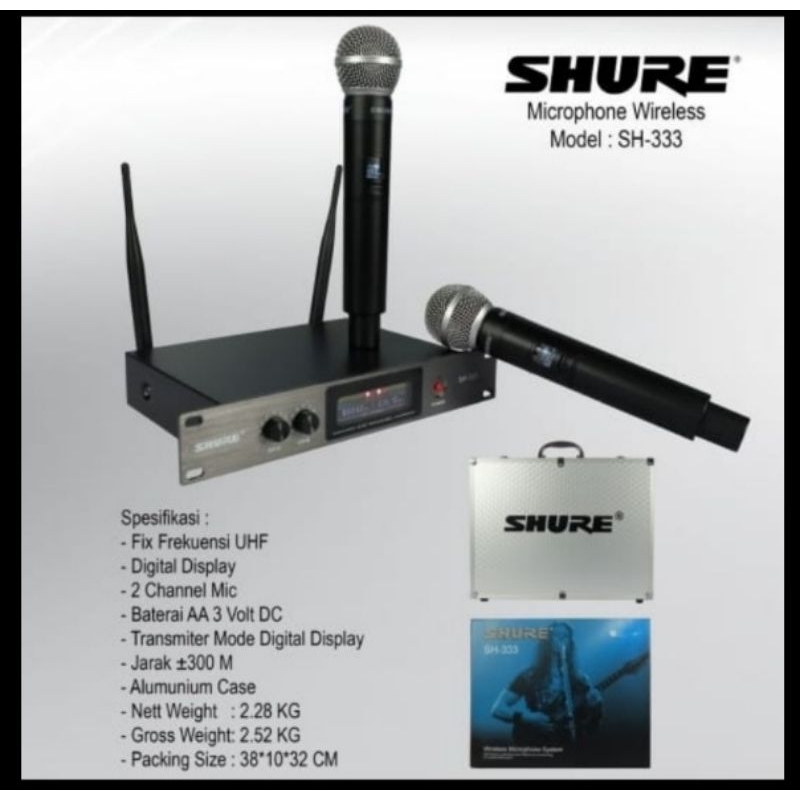 Mic Wirelles Shure SH333 Handheld