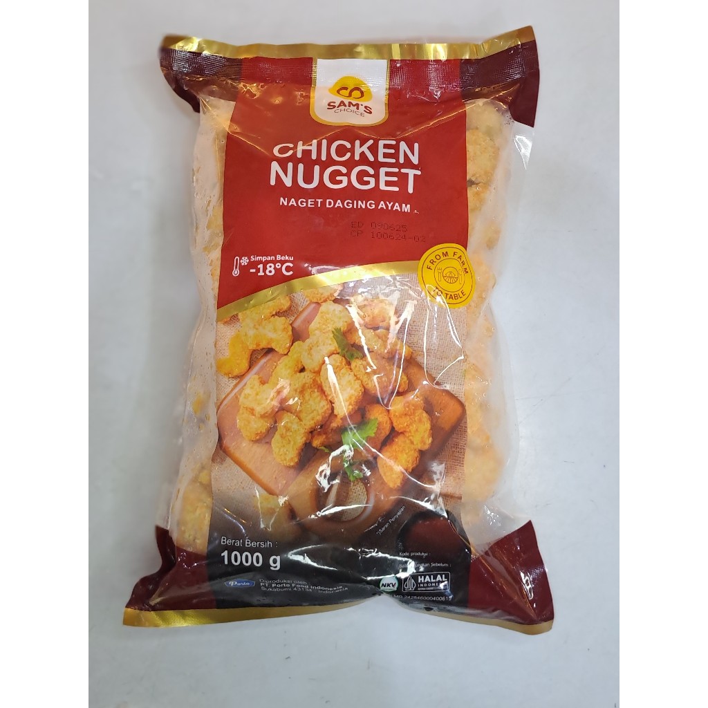 

Ay00! SAMS CHOICE CHICKEN NUGGET 1KG