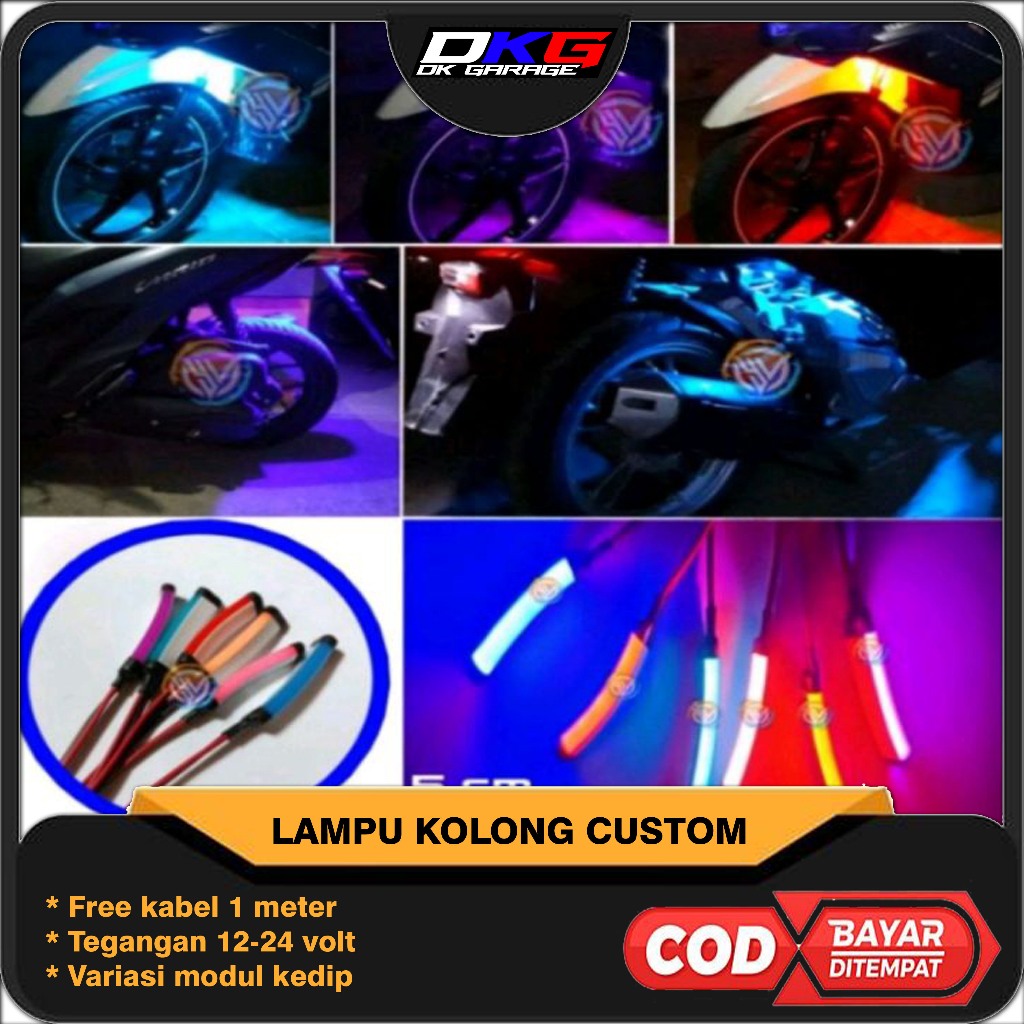 Lampu Kolong Alis 5 cm / Lampu Kolong Motor / Lampu Kolong Mobil,Bus,Truk / Lampu kolong murah