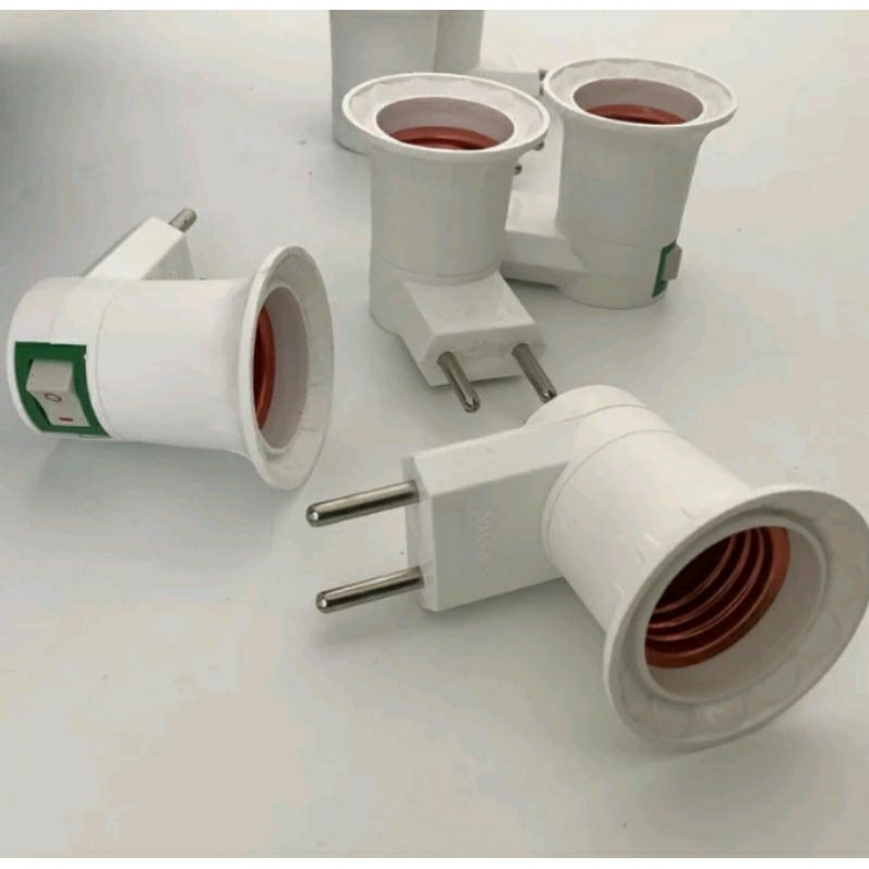 paket lampu tidur fitting colok + lampu LED SNI 5w
