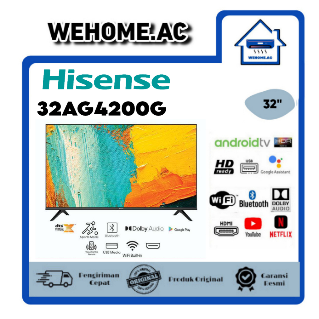 TV LED Hisense 32A4200G LED TV Android Hisense 32 Inch Android TV Hisense