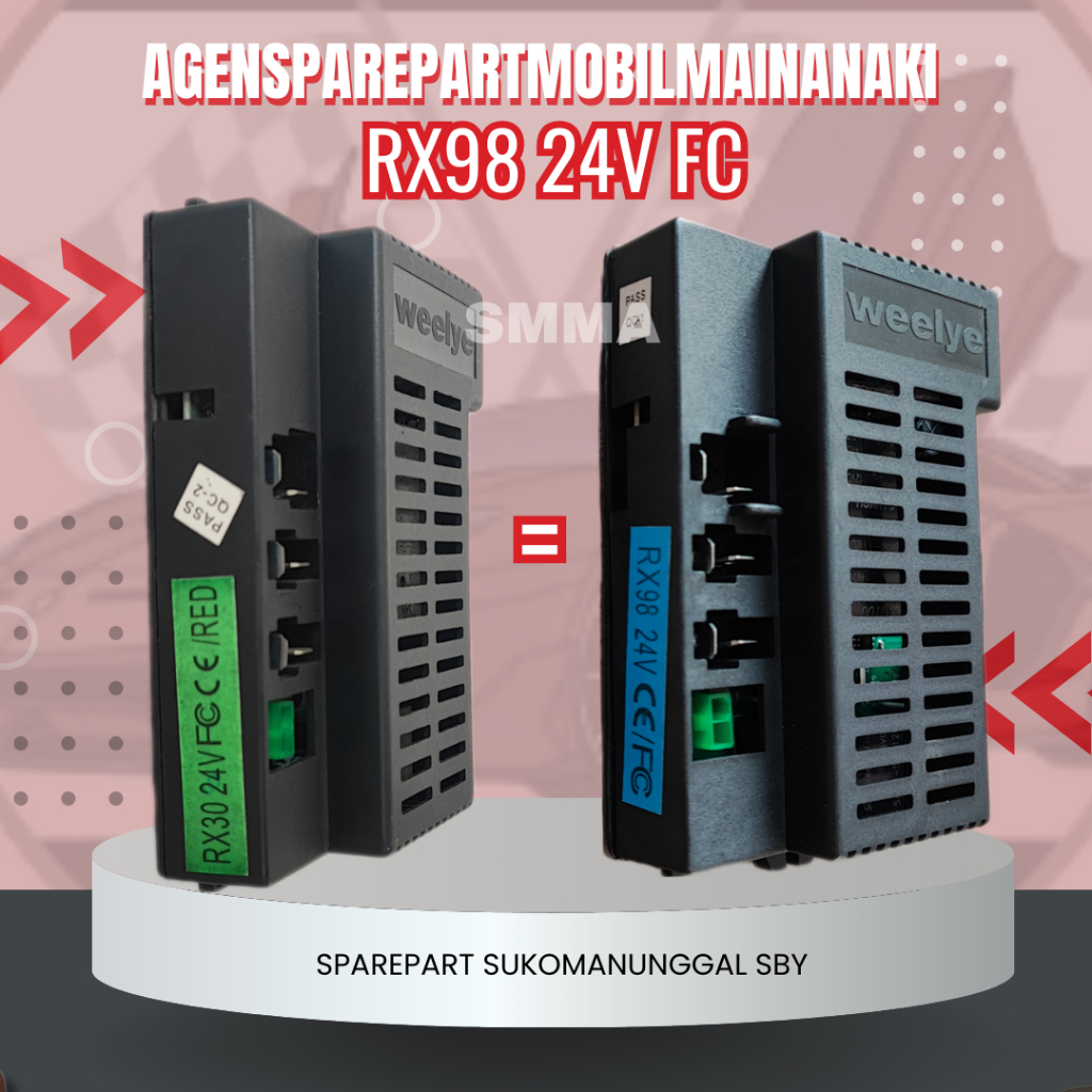 ⚡Ready⚡Receiver + Remote Bluetooth Control YSA 021 RX30-24V-FC/RX98-24V FC Mobil mainan aki Anak