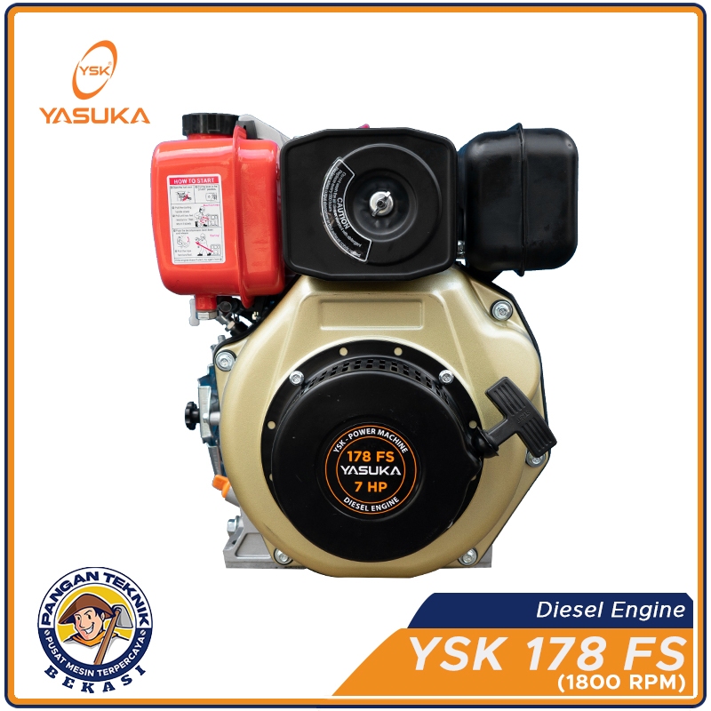 YSK 178 FS (7 HP) Putaran Lambat | Mesin Penggerak Diesel Yasuka 178 F