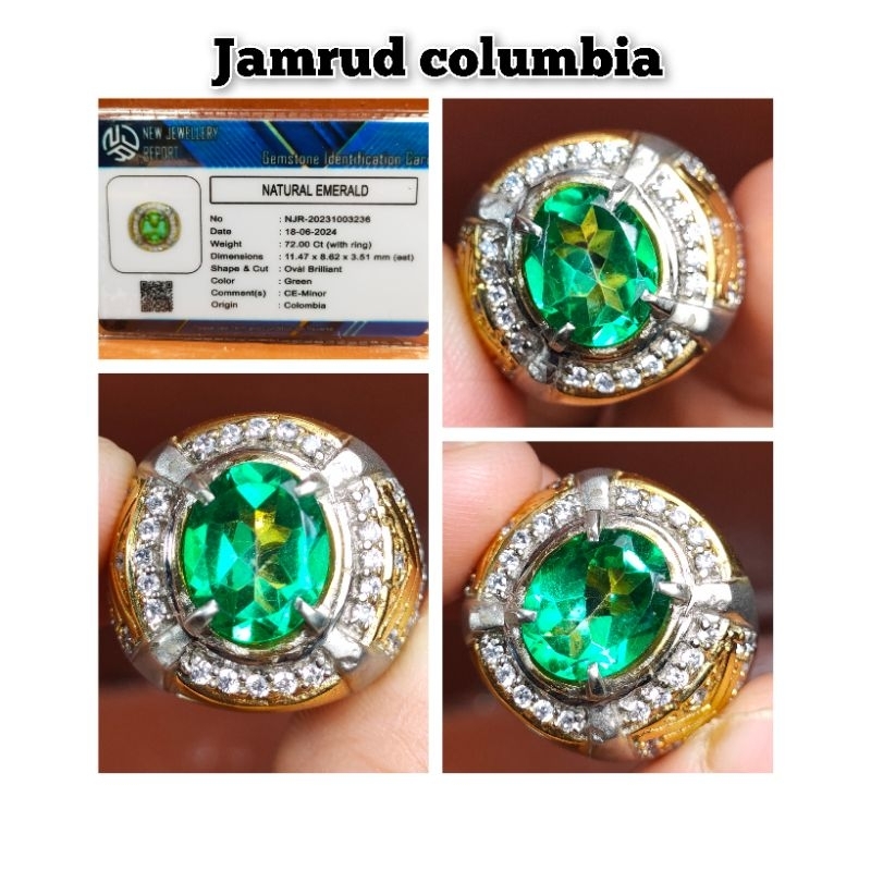 NATURAL BATU PERMATA JAMRUD COLUMBIA
