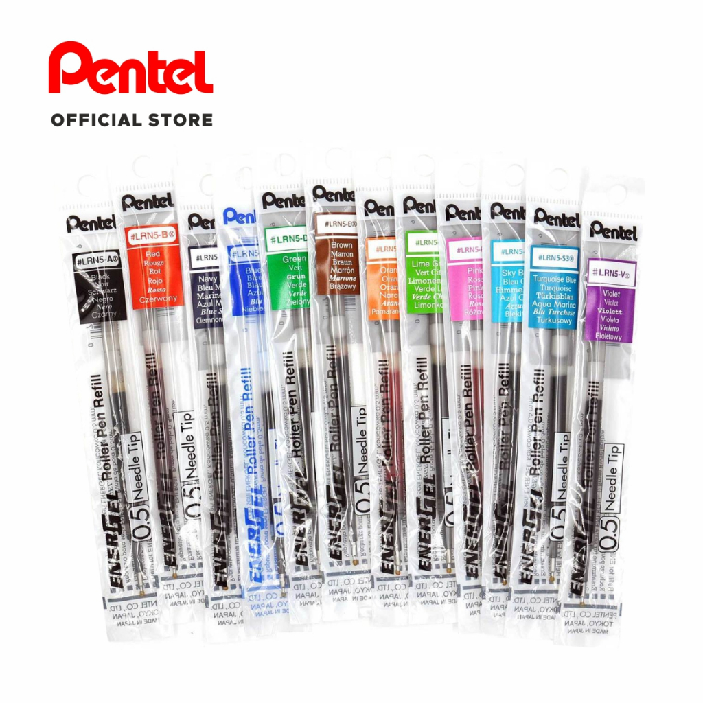 

Pentel/Refill/Energel Pen/Pulpen/Ballpoint 0.5mm Set 2 (LRN5)