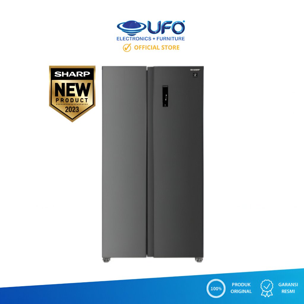 SHARP SJIS70PMADS KULKAS SIDE BY SIDE 630 L ION PLASMACLUSTER