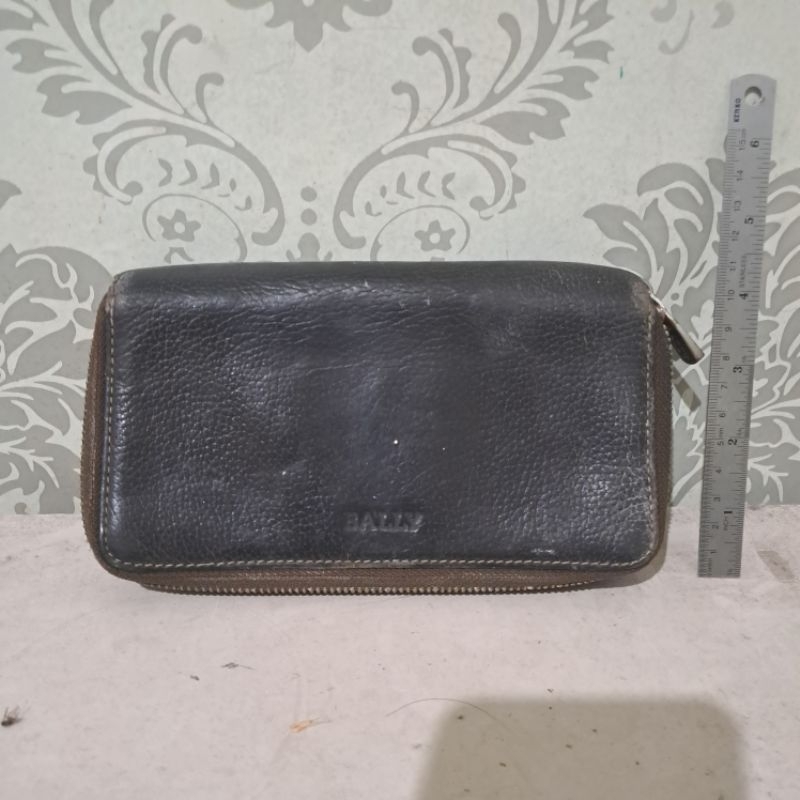 Dompet wanita Bally kulit preloved