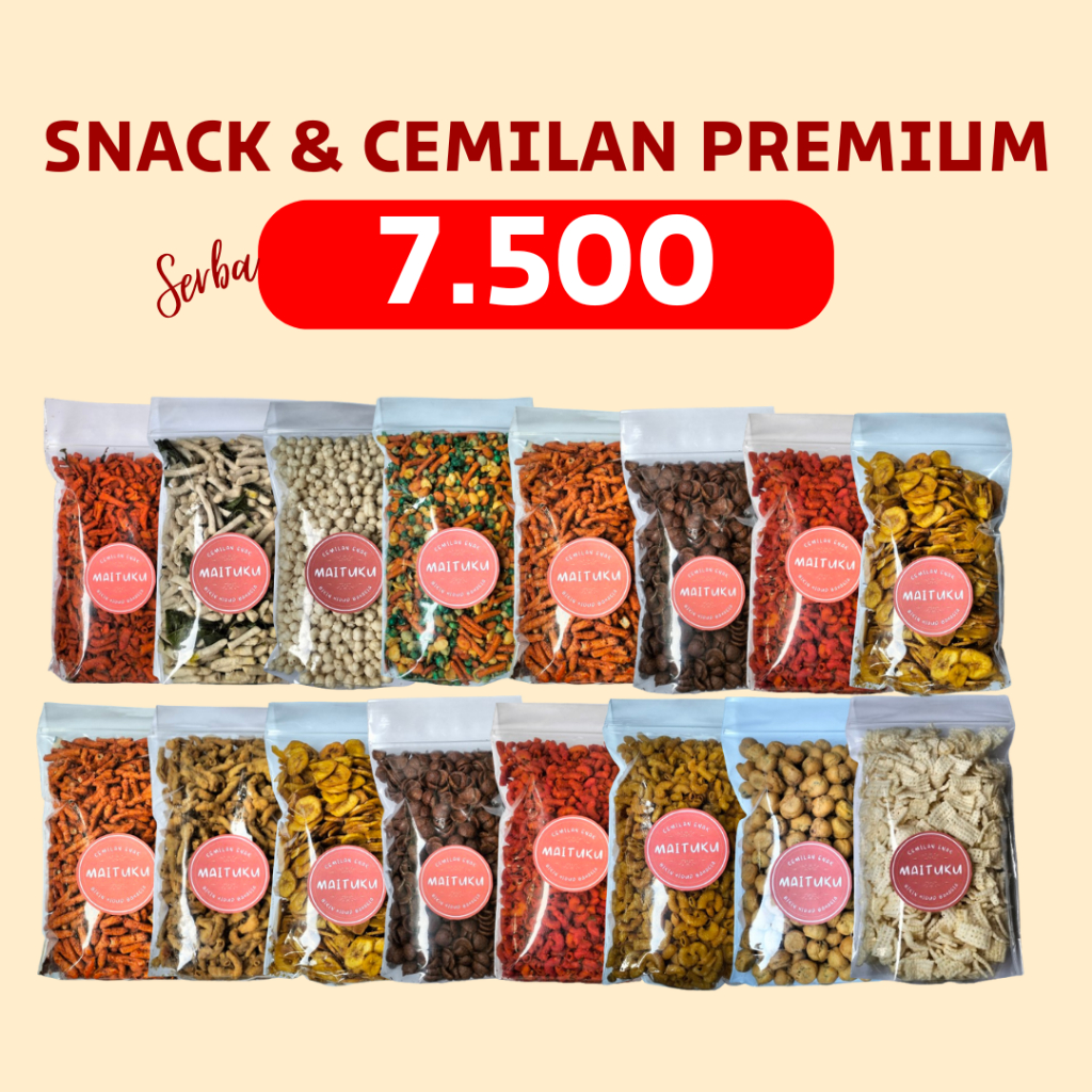 

[MAITUKU SNACKS] Aneka Snack Serba 7500 Bebas Pilih / Cemilan Camilan Makanan Ringan Murah 7500