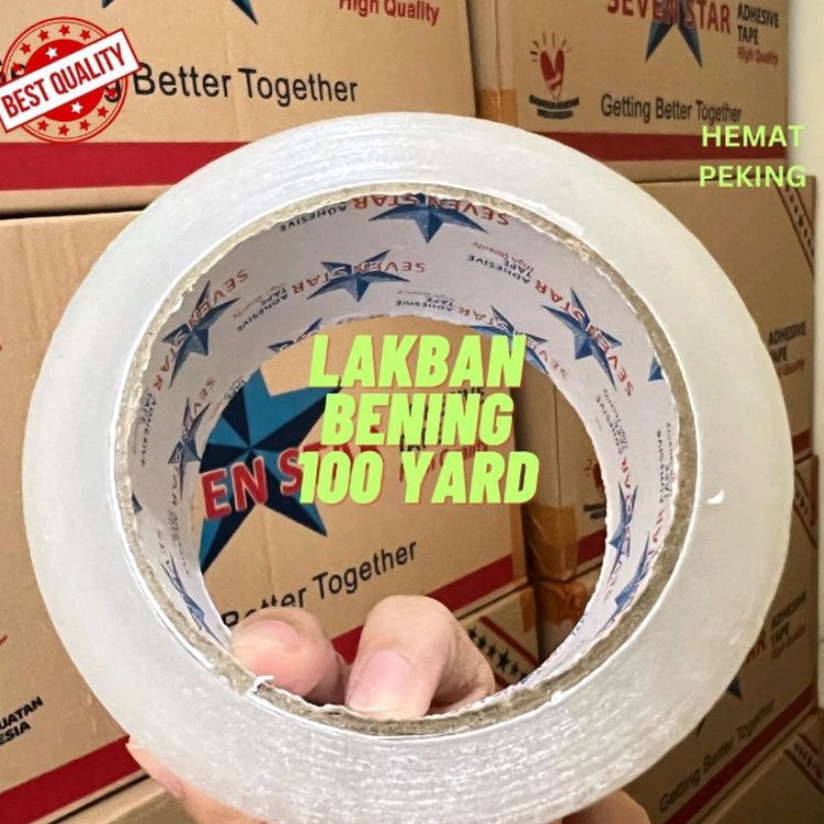 

LAKBAN BENING COKLAT 1 YARD 2 INCH isi 6 pcs putih transparan x G2O5