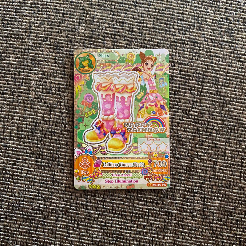 Kartu Aikatsu Premium Otome Lollipop Taurus Boots S2V4 Murah Asli Original Official