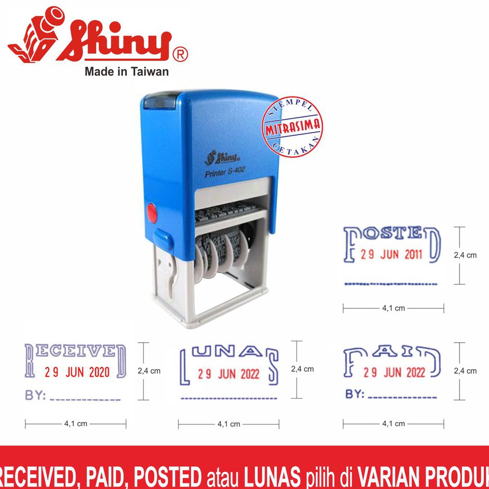 

Stempel Received dengan tanggal shiny S42 SelfInking d R8U4