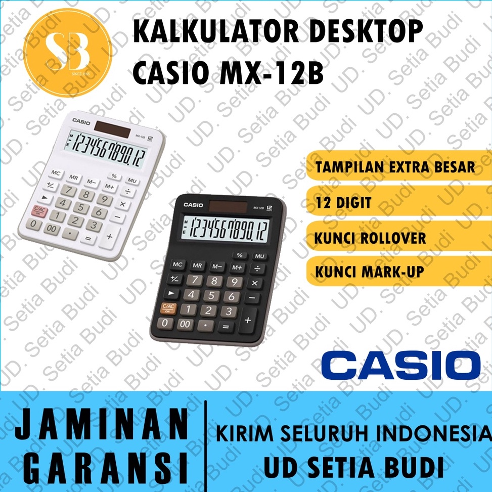 

Kalkulator Desktop CASIO MX12B Baru dan Asli r C2N2