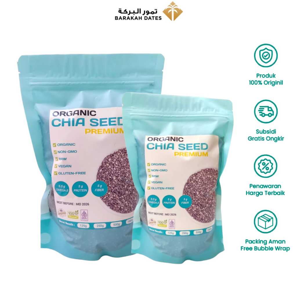 

Chia Seeds Organic Premium Original 1kg Grade A NON GMO