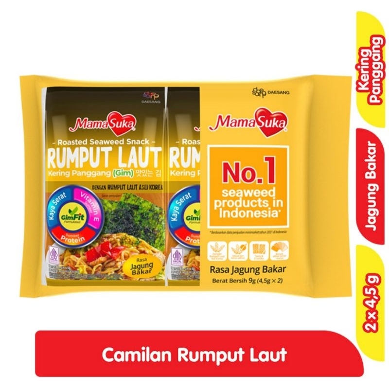 

Mama Suka Rumput Laut Panggang Jagung Bakar 2 x 4.5 g