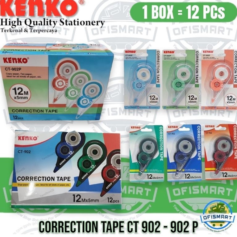 

Kenko Tip Ex Correction Tape CT 92 92P 1Ktk12PCs d J5W2