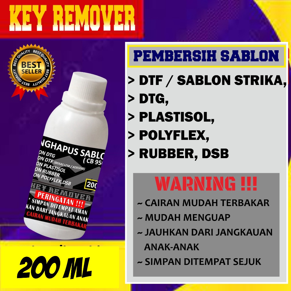 

2ml KEY REMOVER CAIRAN PEMBERSIH SABLON CAIRAN PENGHAPUS SABLON CLEANER PENGHAPUS SABLON BISA UNTUK MENGHAPUS SEPULUH DESAIN A3 CAIRAN PENGHAPUS SABLON DTF REMOVER RUBBER REMOVER PLASTISOL REMOVER POLYFLEX REMOVER DSB q P1T9
