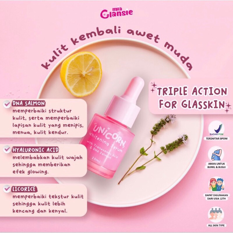 MIA GLANSIE UNICORN WHITENING SERUM