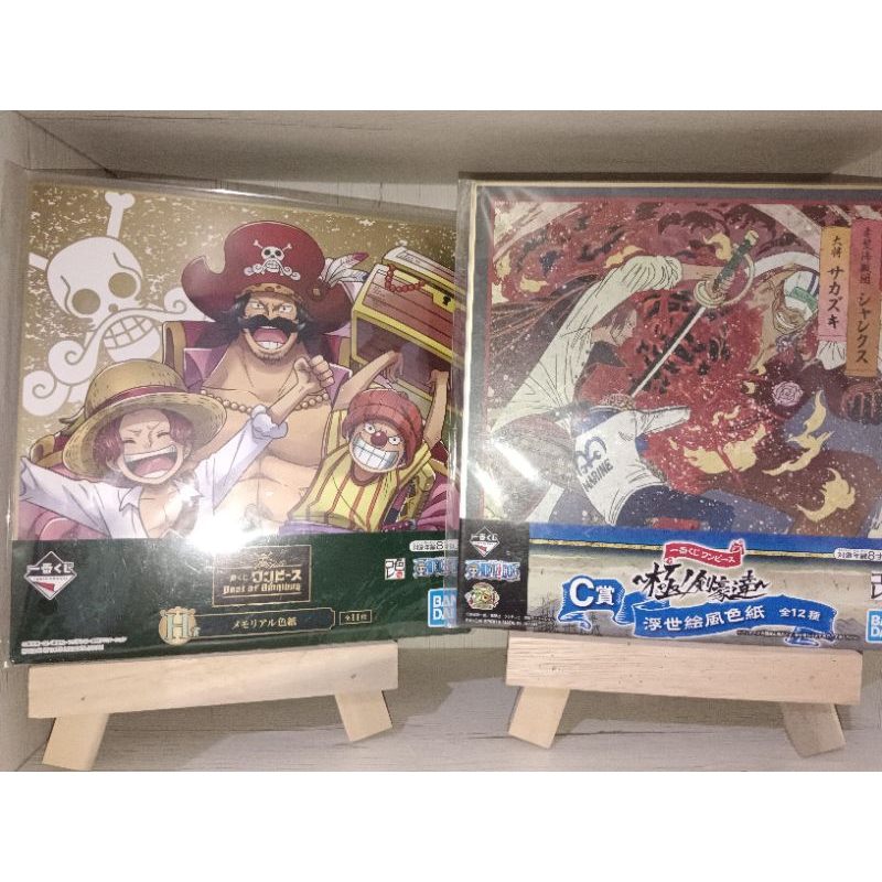 One Piece Official Shikishi Ichiban Kuji Shanks Luffy Buggy (BACA DESKRIPSI)