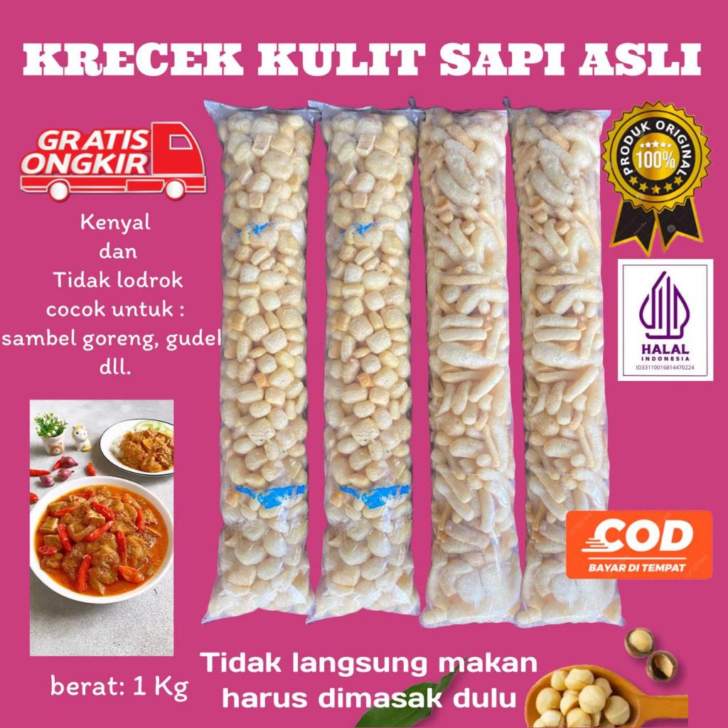 

1 Ball Krecek Sayur Kulit Sapi Asli 1 Kg Super Kenyal