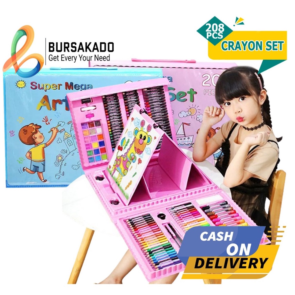 

Alat Lukis Set Super Mega Art 28 PCS Crayon Oil Paste Pensil Warna Pensil Warna Cair Anak Mewarnai j H4X9