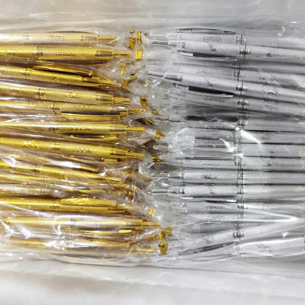 

Soupenir penikahan pulpen emas perak kemasan pelastik 1PCS e W8D7