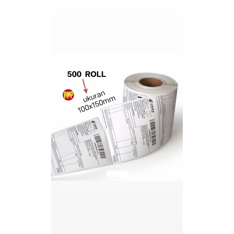 

RB Label thermal kuya roll alas kertas 1 dus isi 24 roll 100mm x 150mm x 500pcs